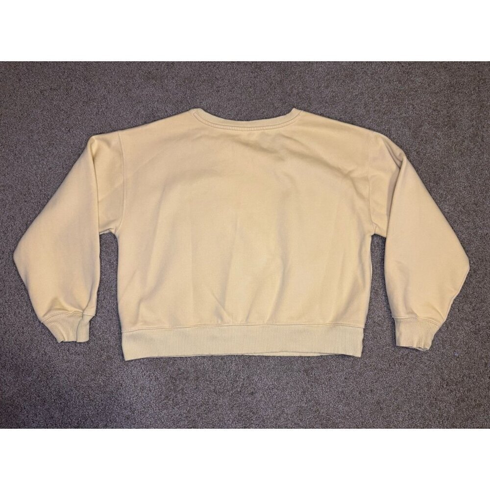 LOU & GREY Super Soft Butter Yellow Sweatshirt Logo Crest Basic Outdoor SMALL - Picture 2 of 8
